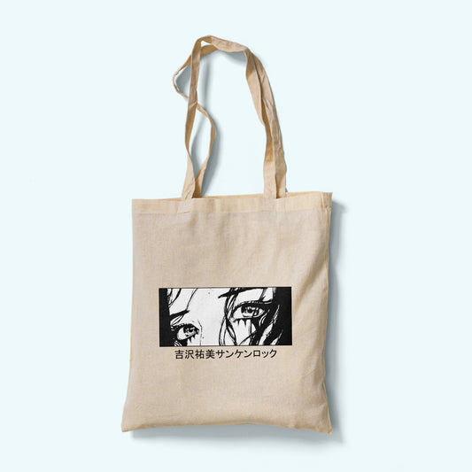 Anime Girl Eyes Tote Bag