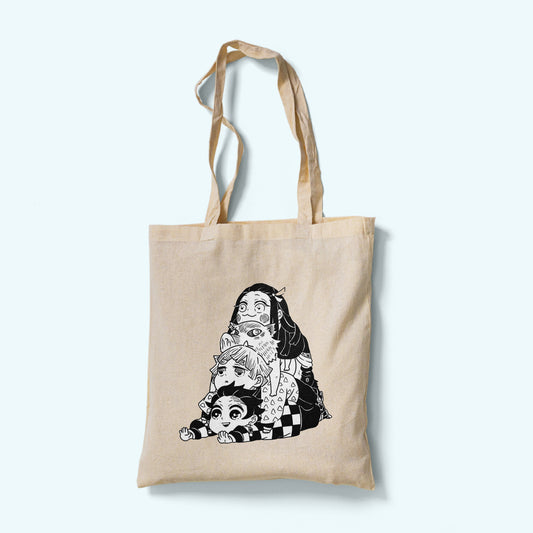 Demon Slayer Chibi Tote Bag