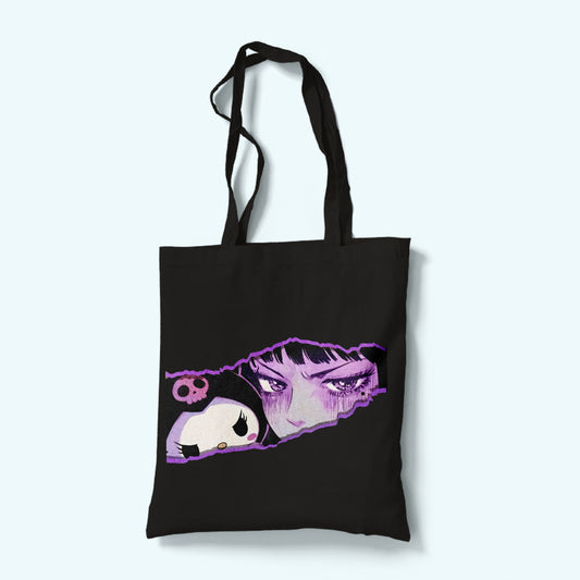 New Anime Girl Eyes Tote Bag