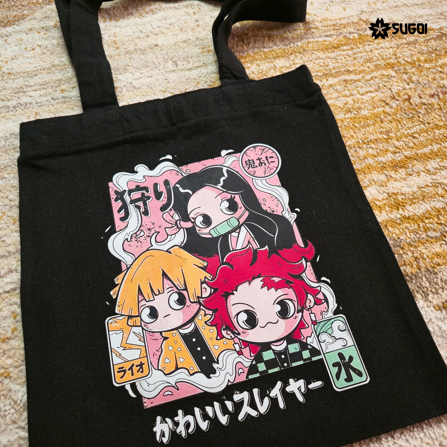 New Demon Slayer Chibi Tote Bag