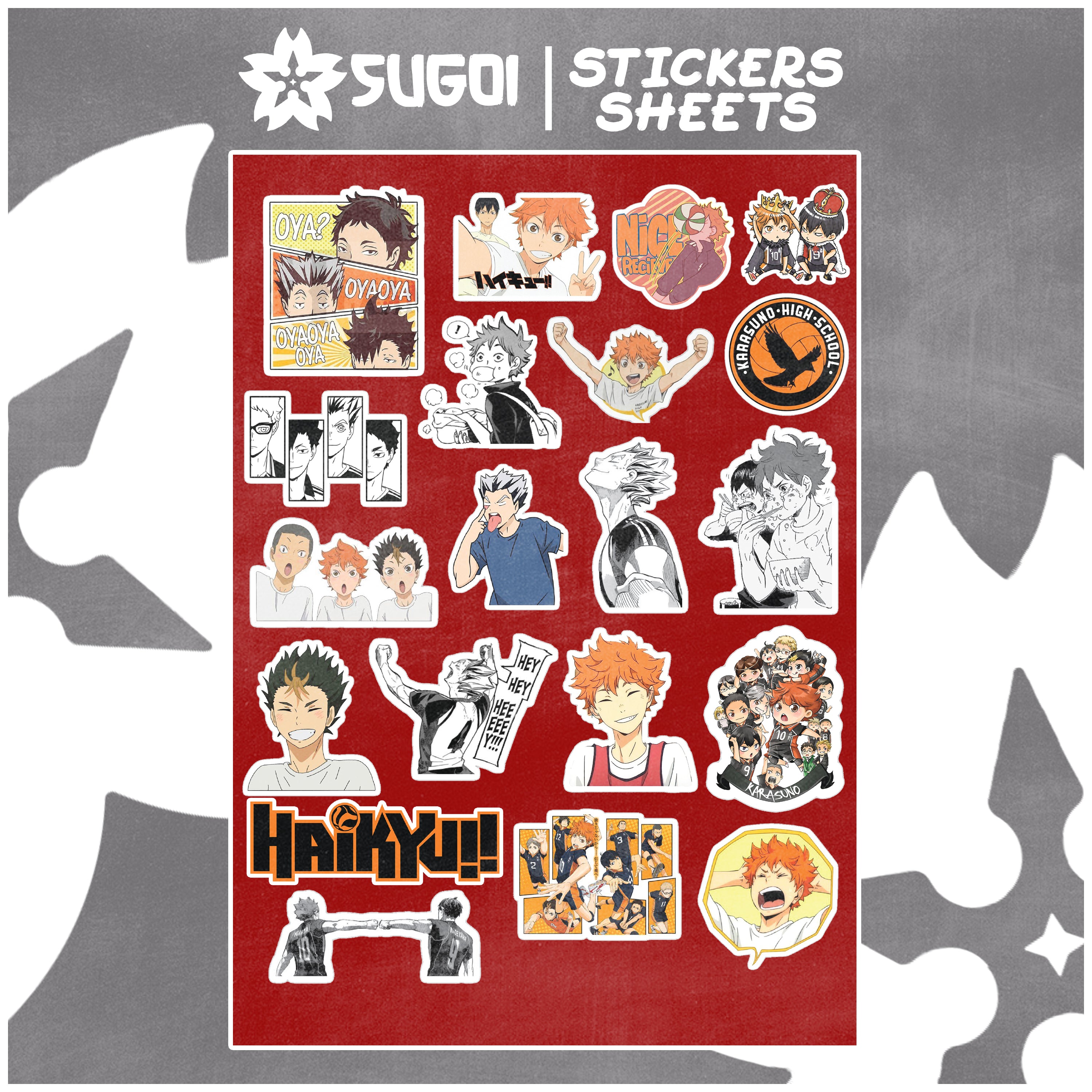 Haikyuu Stickers – SUGOI STORE