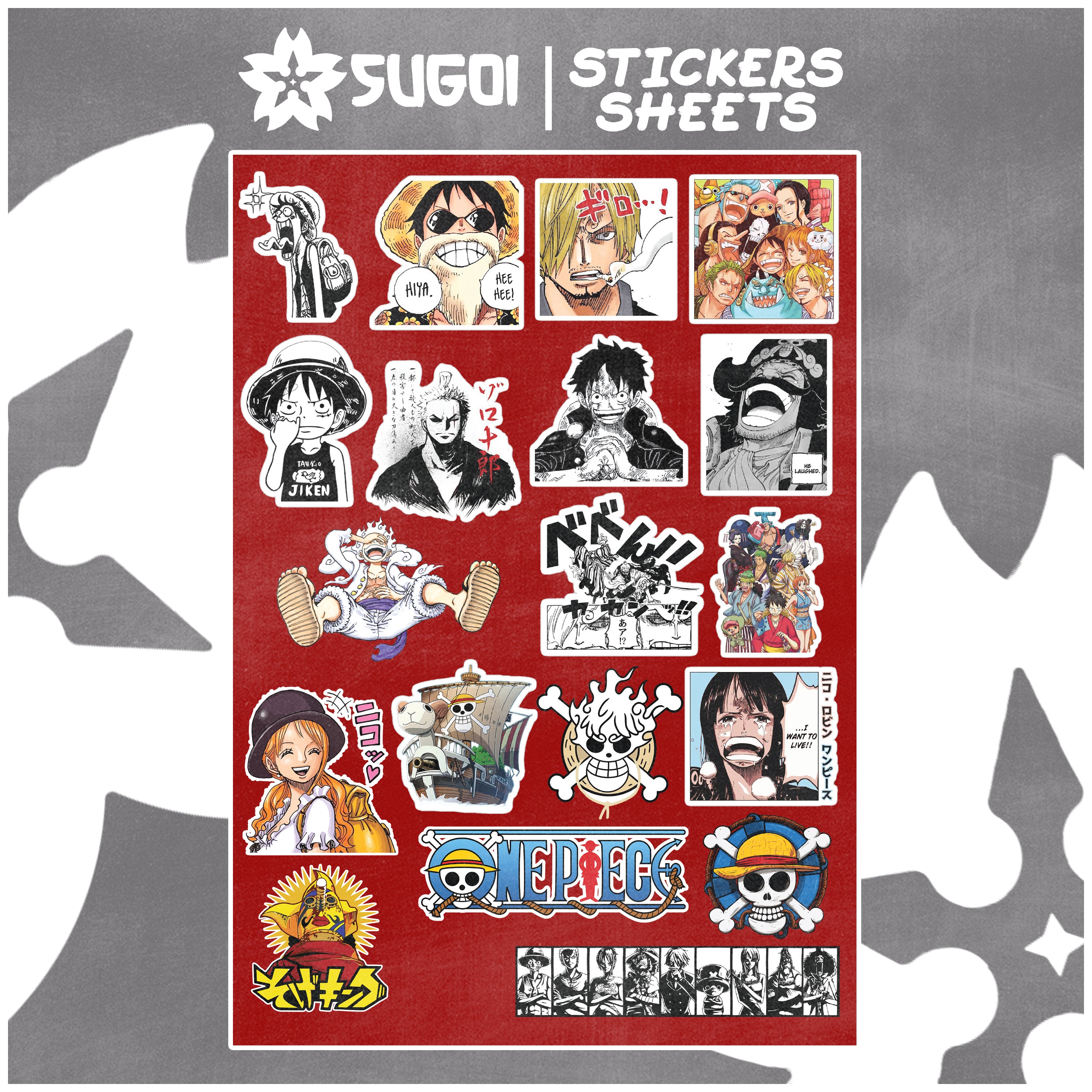 One Piece Stickers – SUGOI STORE