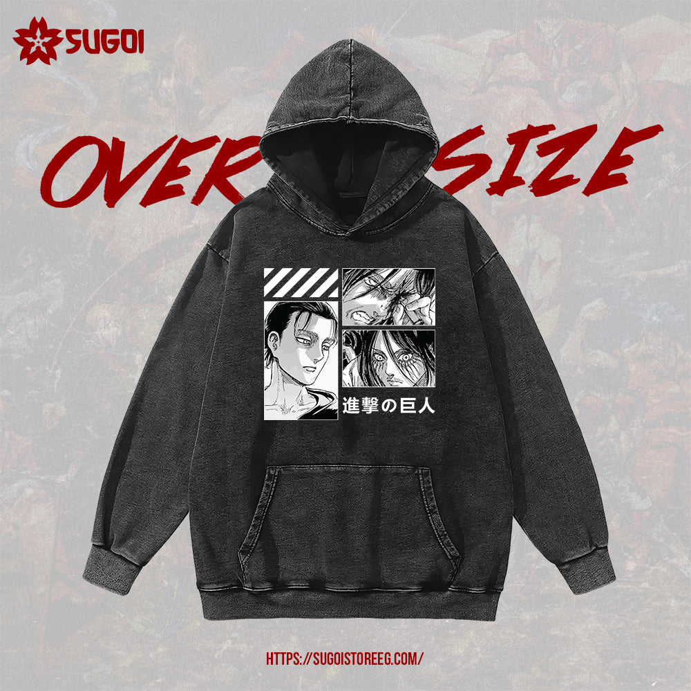 Eren panel Oversized Hoodie