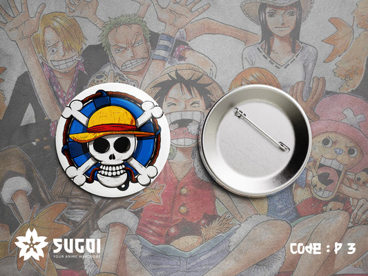 One Piece Luffy Logo Pin
